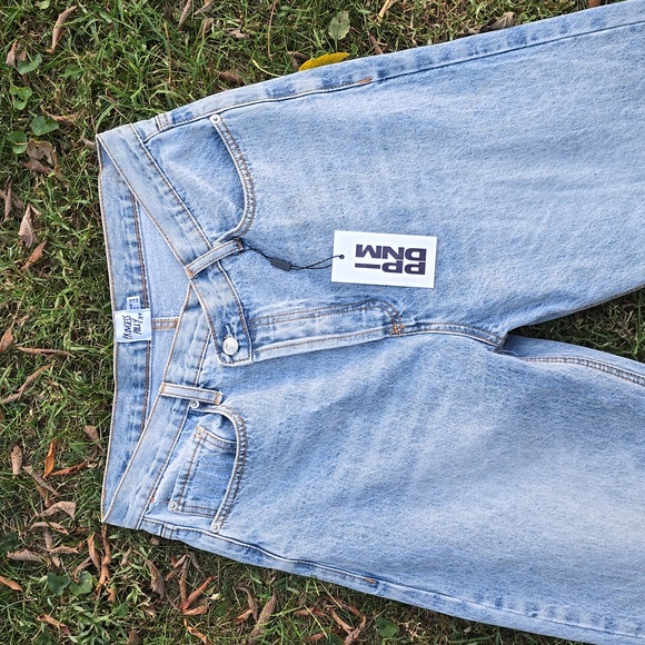 NWT Princess Polly Holly Asymmetrical Straight Leg Jeans Size 12 - Picture 3 of 15